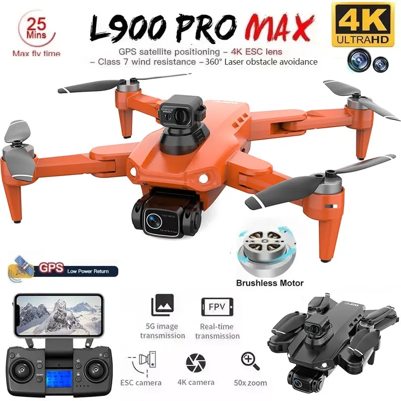 L900 Pro MAX GPS Drone 4K Prof - Drone Aerial Photography ulasan dan harga