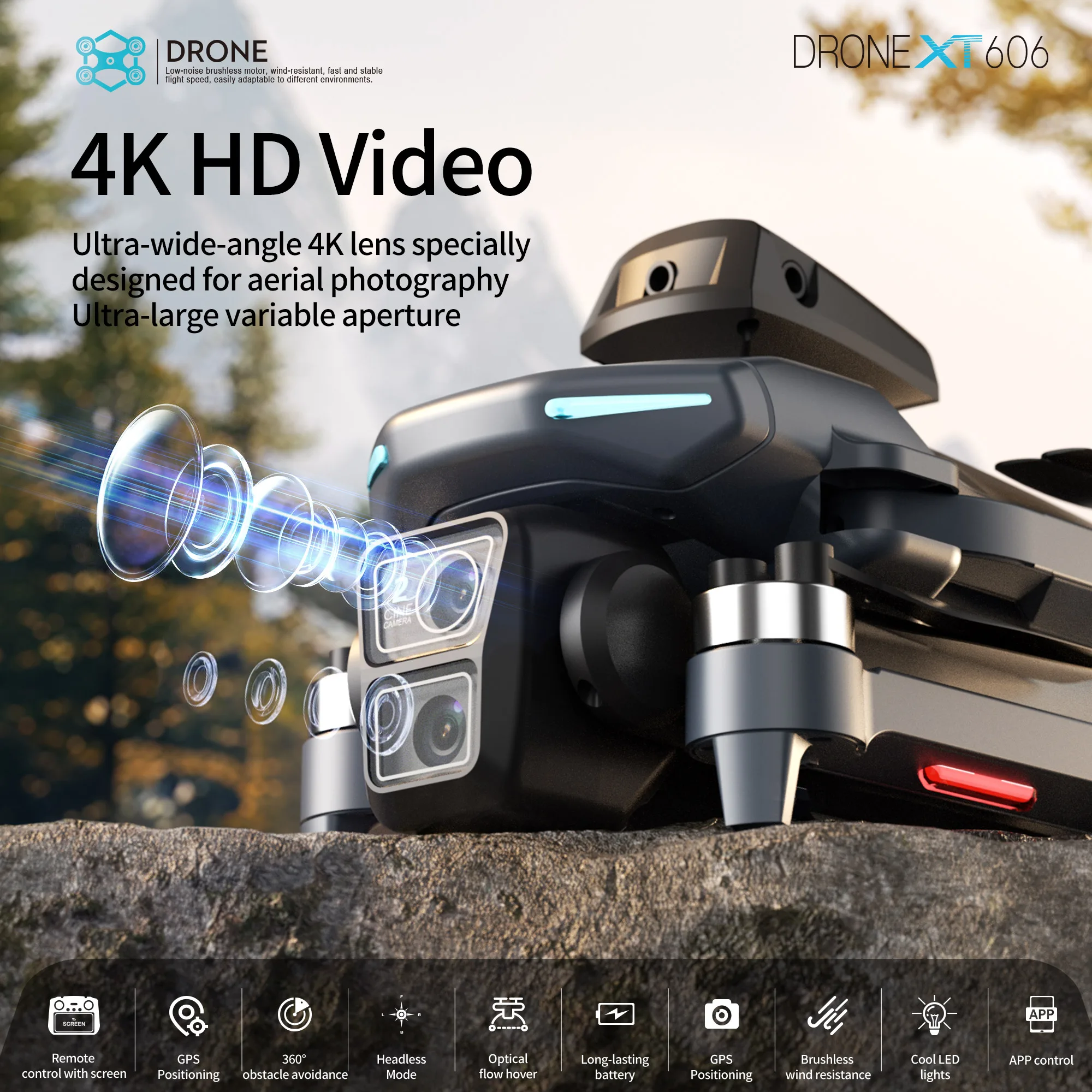 Original XT606 Drone Professio - Drone Photogrammetry ulasan dan harga