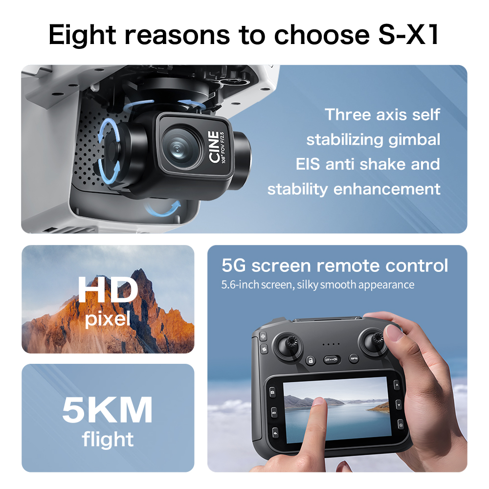Top Deal S-X1 MAX GPS Drone 3  - Drone Photogrammetry ulasan dan harga